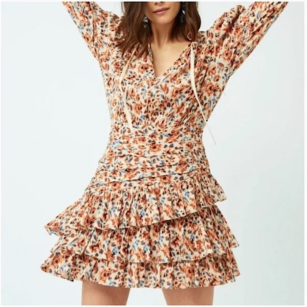 ULLA JOHNSON Marielle Floral Mini Dress Size 8